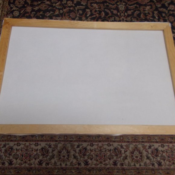 Large vintage cottage oil painting, approximately 24"x36" - Picture 3 of 3